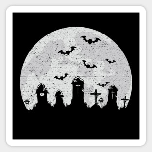 Full Moon Graveyard Sticker